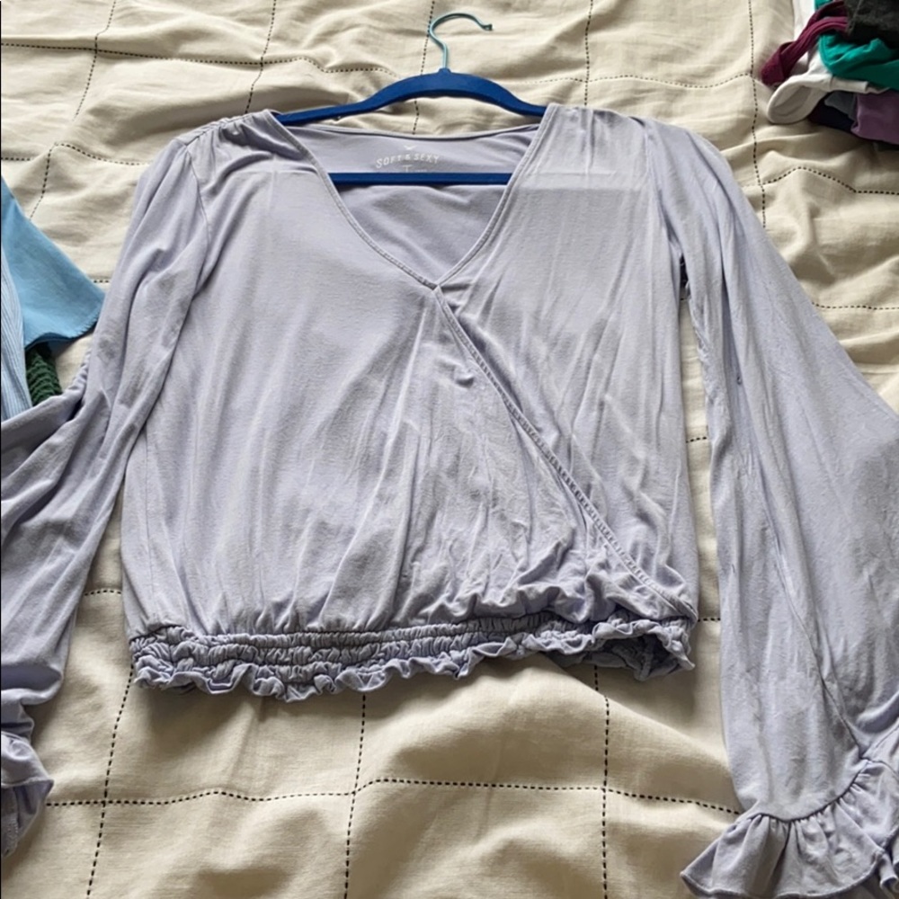 Bell Sleeve American Eagle Top